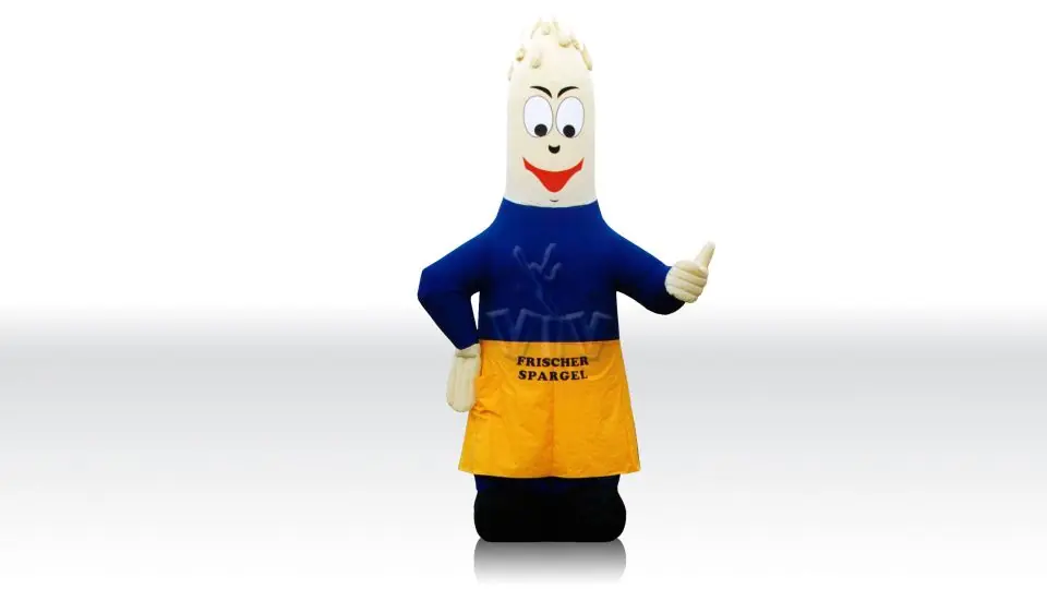 Asparagus 7.5 m commercial custom inflatable